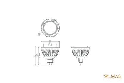 ALMAS Marble LED – MR16 (Bluetooth)